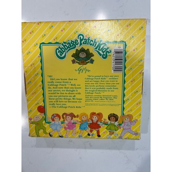Vintage 1983 Cabbage Patch Kids Party Girl Perfume and Pendant Gift Set CP 417 - Picture 4 of 5